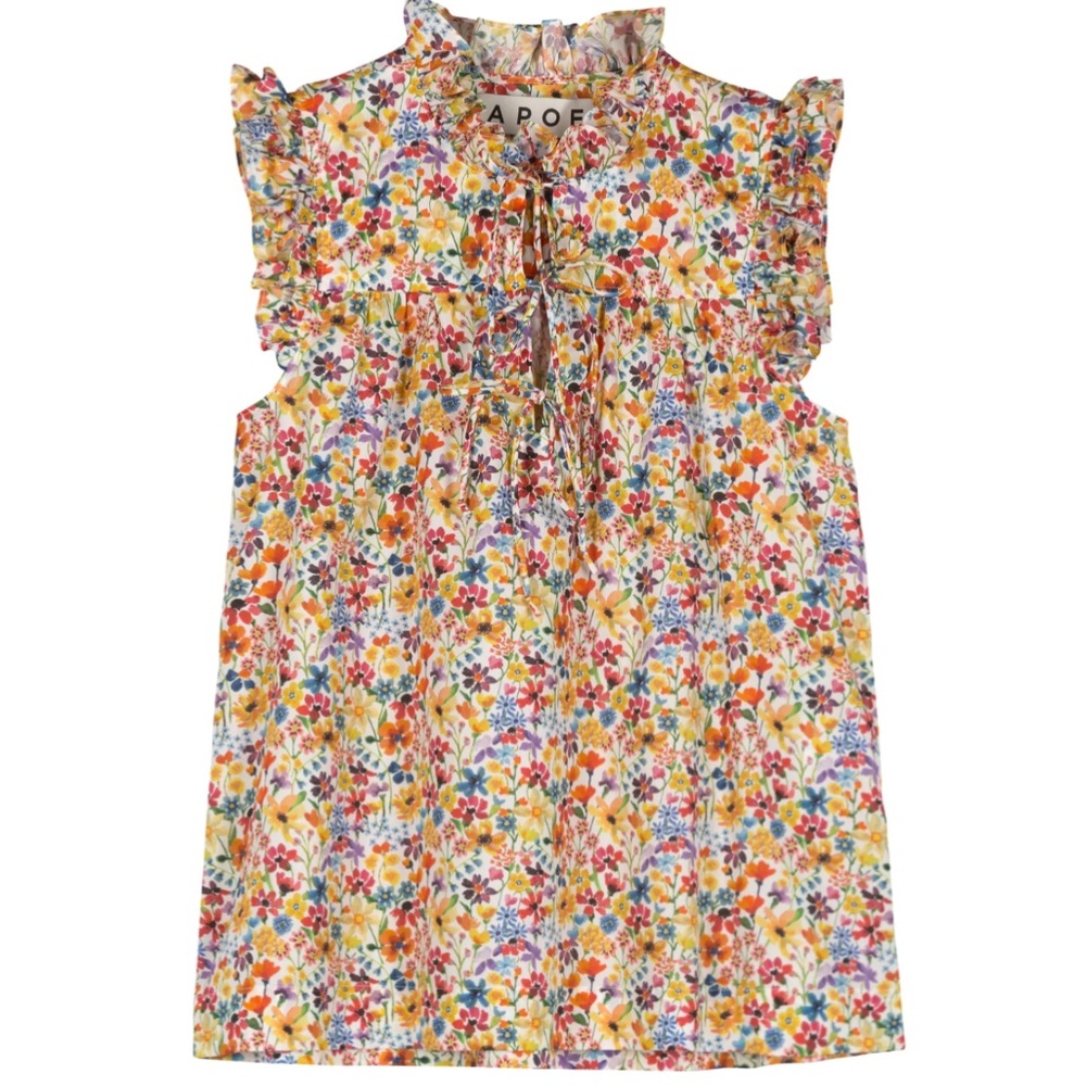 APOF Denmark Aleta Shirt Dreams of Summer Liberty Floral Blouse Small S Shirt